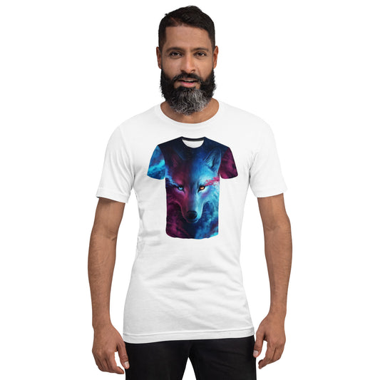 WOLF T-SHIRT GALAXY AUUU SHIRTMULTISEX